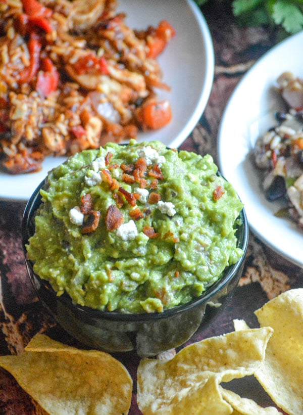 Bacon Blue Cheese Guacamole